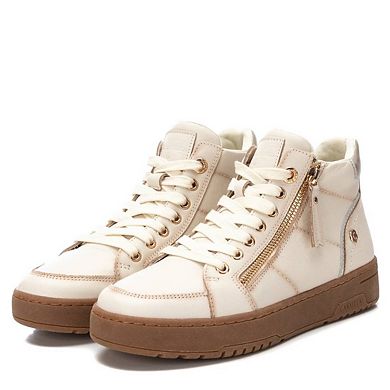 Carmela Collection Women's Leather High Top Sneakers By XTI