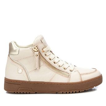 Carmela Collection Women's Leather High Top Sneakers By XTI