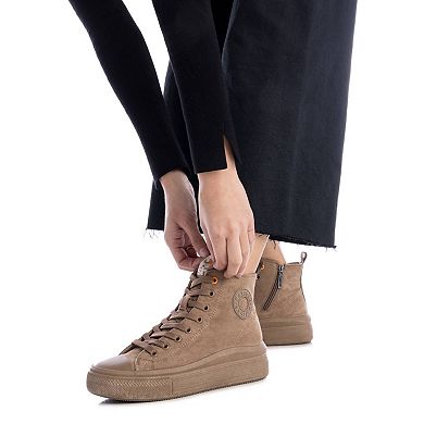 Women's Casual High Top Suede Sneakers By XTI