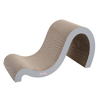 Kona Modern Cardboard Double-Sided Wave Cat Scratcher with Catnip