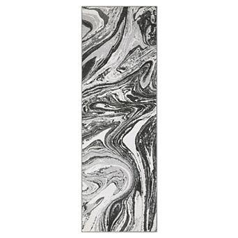 Garvee Machine Washable Non Slip Modern Abstract Area Rug Stain Resistant Carpet for Bedroom Kitchen