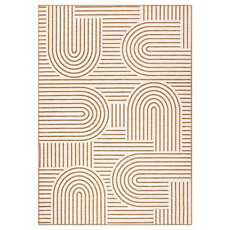 Garvee Washable Modern Geometric Line Area Rug Low Pile Non Slip Mat for Home Decor