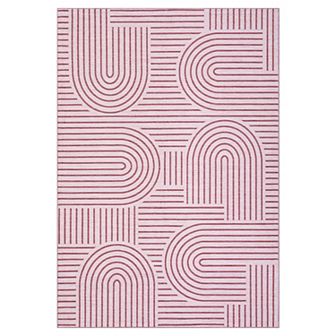 Garvee Washable Modern Geometric Line Area Rug Low Pile Non Slip Mat for Home Decor