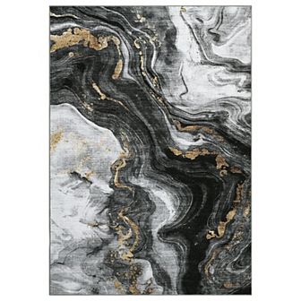 Garvee Machine Washable Modern Abstract Area Rug Non Slip Throw Carpet for Home Decor