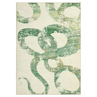 Garvee Modern Abstract Area Rug Ultra Thin Non Slip Indoor Mat for Living Room