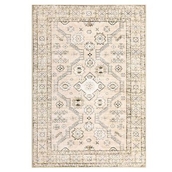 Garvee Boho Vintage Style Area Rug Washed Folding Printed Carpet for Living Room Decor
