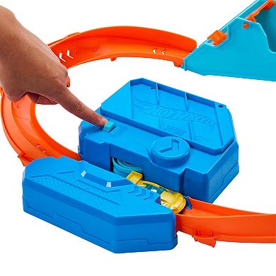 Mattel Hot Wheels Track Creator Boosted Jump Speedway with Motorized Booster