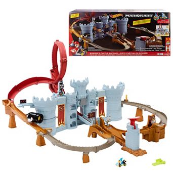 Hot Wheels Mario Kart Bowser's Castle Track Set with Kamek Die-Cast Vehicle