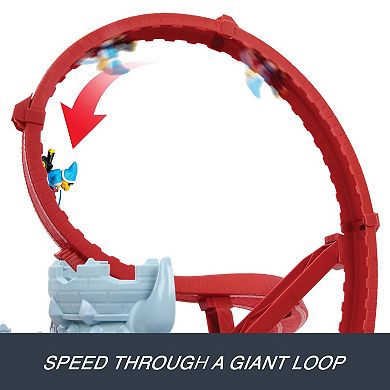 Hot Wheels Mario Kart Bowser's Castle Track Set with Kamek Die-Cast Vehicle