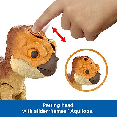 Mattel Jurassic World Aquilops Dolores Interactive Dinosaur Toy