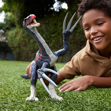 Mattel Jurassic World Slash N Roar Therizinosaurus Dinosaur Figure with Sound