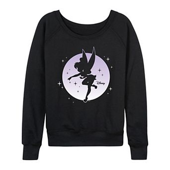 Disney's Tinker Bell Women's Moon French Terry Long Sleeve Tee