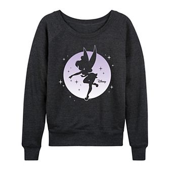 Disney's Tinker Bell Women's Moon French Terry Long Sleeve Tee