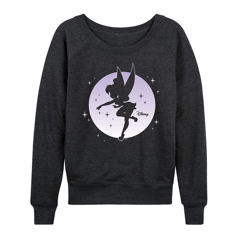 Disney's Tinker Bell Women's Moon French Terry Long Sleeve Tee, 
