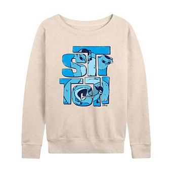 Disney's Lilo & Stitch Women's Stitch French Terry Long Sleeve Tee