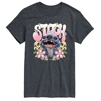 Disney's Lilo & Stitch Men's Floral Stitch Graphic Tee