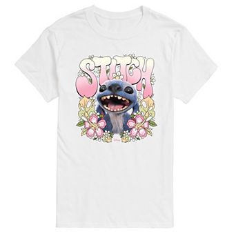 Disney's Lilo & Stitch Men's Floral Stitch Graphic Tee