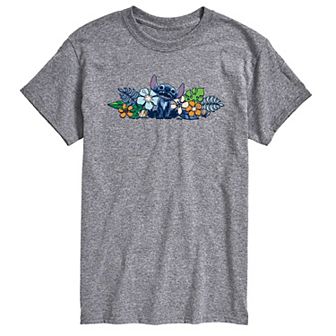 Disney's Lilo & Stitch Men's Flowers Stitch Graphic Tee