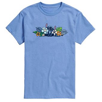 Disney's Lilo & Stitch Men's Flowers Stitch Graphic Tee