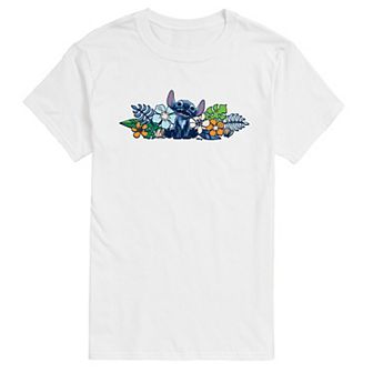 Disney's Lilo & Stitch Men's Flowers Stitch Graphic Tee