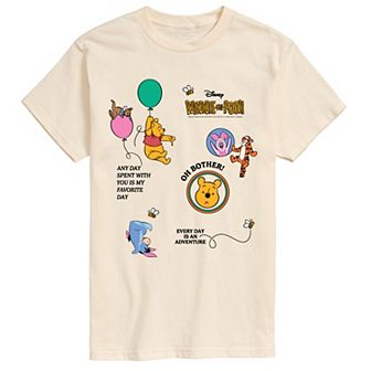 Disney's Winnie The Pooh Men's Collage Graphic Tee