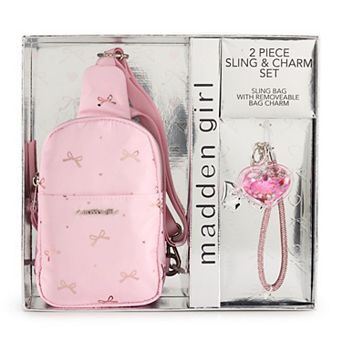 madden girl Sling Bag & Charms Gift Set