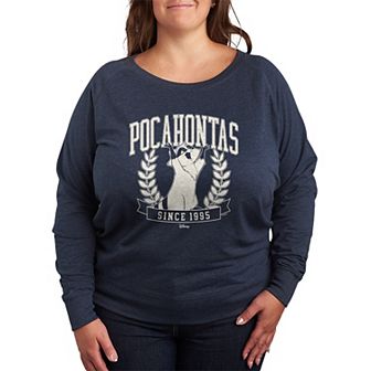Disney's Pocahontas Plus Size Since 1995 French Terry Long Sleeve Tee