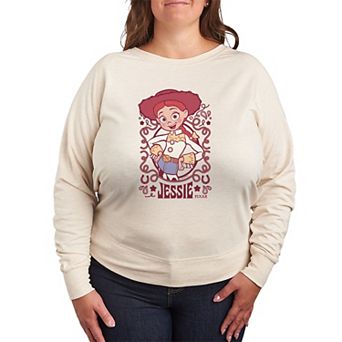 Disney / Pixar's Toy Story Jessie Plus Size Cowgirl Pose French Terry Long Sleeve Tee