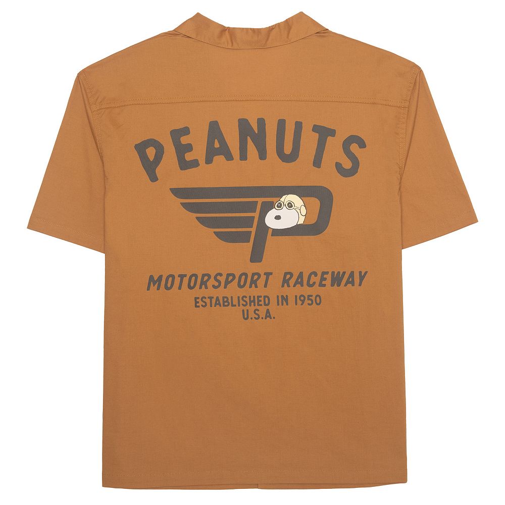 Men's Peanuts Motorsport Raceway Graphic Shirt