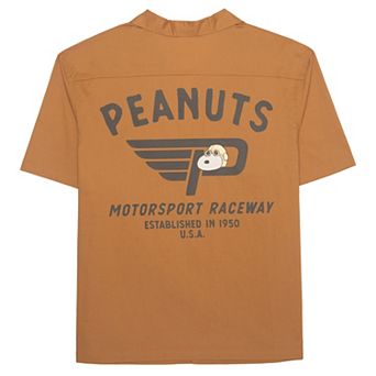 Men's Peanuts Motorsport Raceway Graphic Shirt