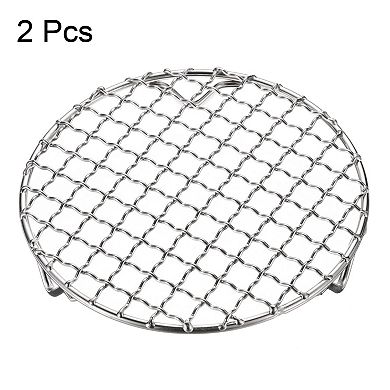 2pcs Round Cooking Rack 5.9" 201 Stainless Steel Barbecue Grill with 20mm Legs