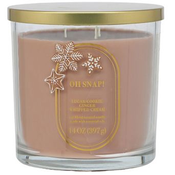 Sonoma Goods For Life® Oh Snap! Sugar Cookie Ginger Whipped Cream 14-oz. Large Candle Jar