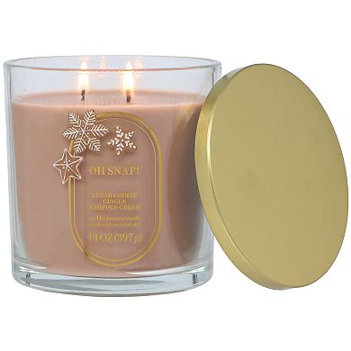 Sonoma Goods For Life Oh Snap! Sugar Cookie Ginger Whipped Cream 14-oz. Large Candle Jar