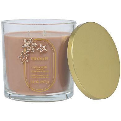 Sonoma Goods For Life Oh Snap! Sugar Cookie Ginger Whipped Cream 14-oz. Large Candle Jar