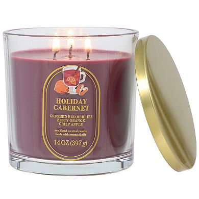 Sonoma Goods For Life Holiday Cabernet 14-oz. Soy Blend Scented Candle