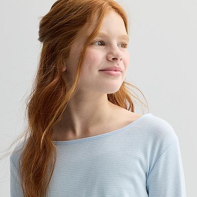 Girls 6-20 SO® Long Sleeve Asymmetrical Top in Regular & Plus Size