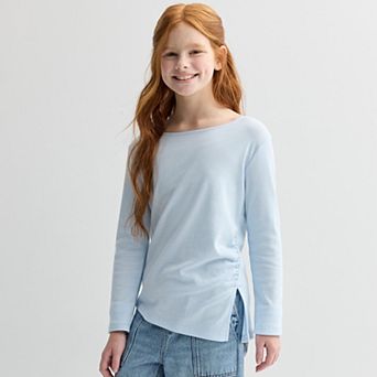 Girls 6-20 SO® Long Sleeve Asymmetrical Top in Regular & Plus Size