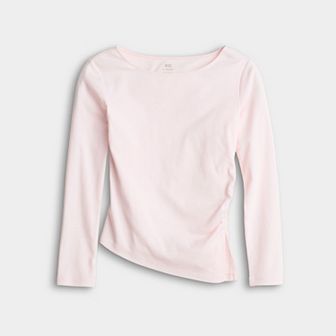 Girls 6-20 SO® Long Sleeve Asymmetrical Top in Regular & Plus Size