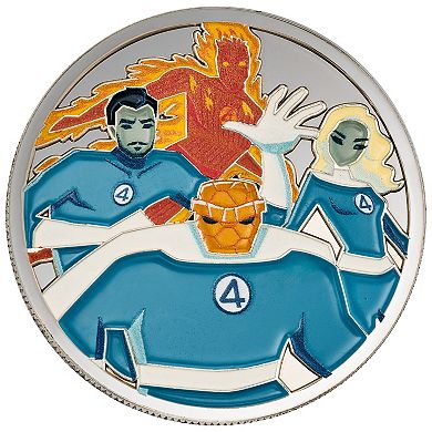 Citizen Marvel Fantastic 4 Men's Super Titanium Bracelet Watch & Collectable Coin Set