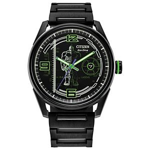 Citizen Men's Eco-Drive Titanium Black Chronograph Dial Black