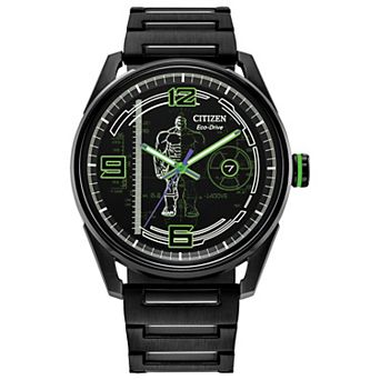 Citizen Eco-Drive Men's Marvel Hulk Black IP Stainless Bracelet Watch