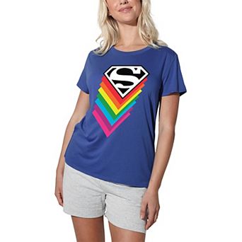 Juniors' DC Comics Superman Logo Pride Graphic Tee
