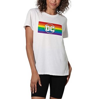 Juniors' DC Comics Rainbow Flag Graphic Tee