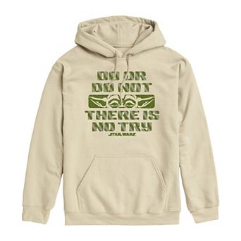 Men's Star Wars Yoda Do Or Do Not There Is No Try Fleece Pullover Hoodie