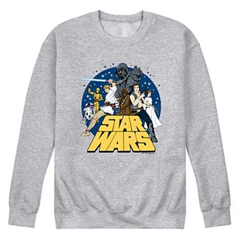 Men's Star Wars Retro Group Crew Fleece Sweatshirt