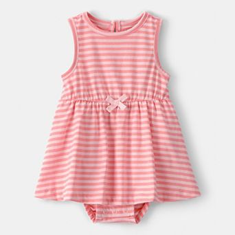 Baby Girl Carter's Stripe Sleeveless Bodysuit Dress