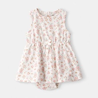 Baby Girl Carter's Floral Sleeveless Bodysuit Dress