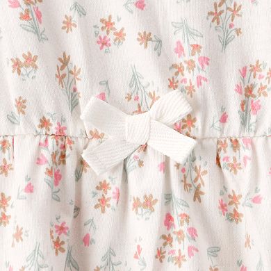 Baby Girl Carter's Floral Sleeveless Bodysuit Dress