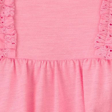 Baby Girl Carter's Eyelet Ruffle Sleeveless Romper