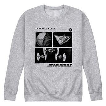 Men's Star Wars Imperial Fleet Grid Crew Fleece Sweatshirt